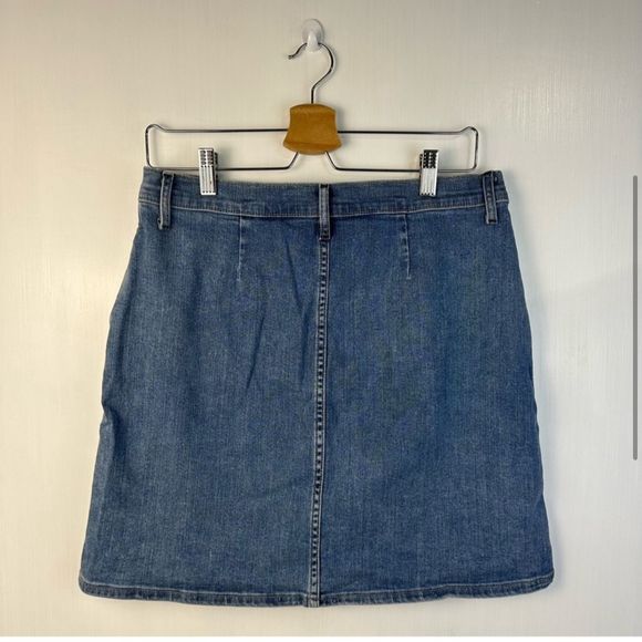 Gap 1969 Denim Pencil Skirt Blue Knee Length Pockets Women's Size 29 - Picture 7 of 7